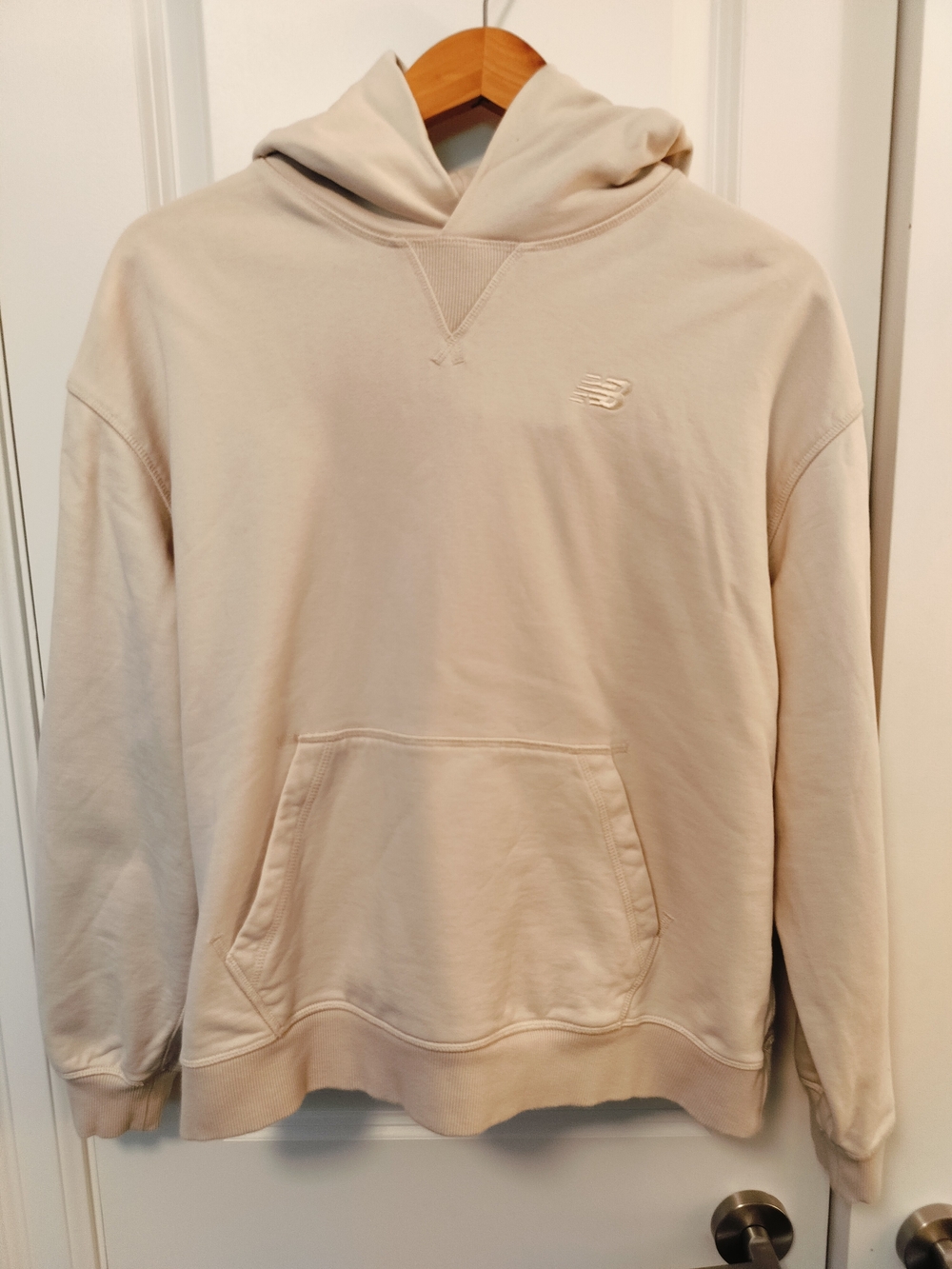 New Balance Beige Hoodie Sweatshirt Size M